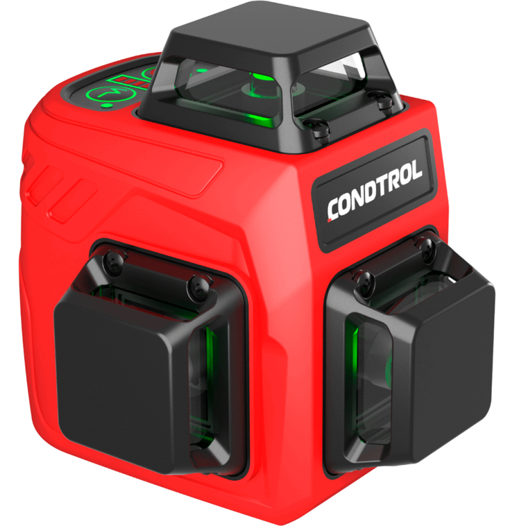 Smart 3d del marchio Condtrol. Livella laser a 360° compatta e resistente. Proietta 3 piani laser verdi a 360° (2 verticali e 1 orizzontale) con qualsiasi inclinazione con possibilità di accensione separata dei piani. Perfetta per la posa in opera di pareti e controsoffittature in cartongesso. Con batterie agli ioni di litio. In custodia rigida con supporto magnetico.