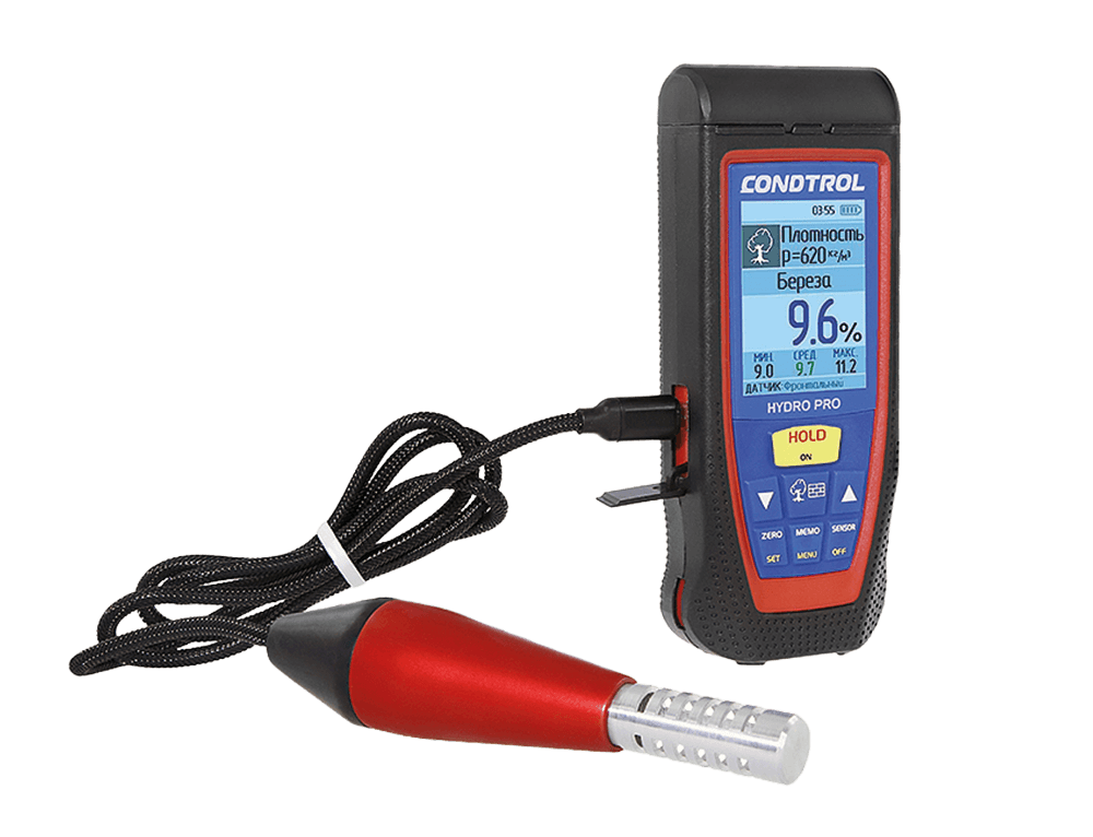 Versione in kit del rilevatore Hydro Dual con sensore di umidità esterno incluso.